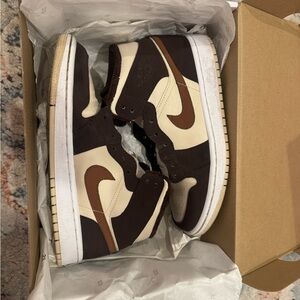Nike women’s Brown and Cream Sneakers
